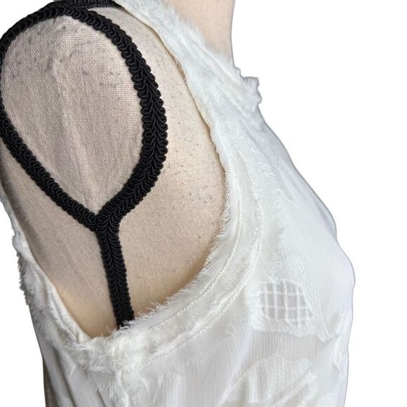 M.S.S.P White Embroidered Sleeveless Sheath Dress Sz M LWD, Wedding, Party - Picture 6 of 16